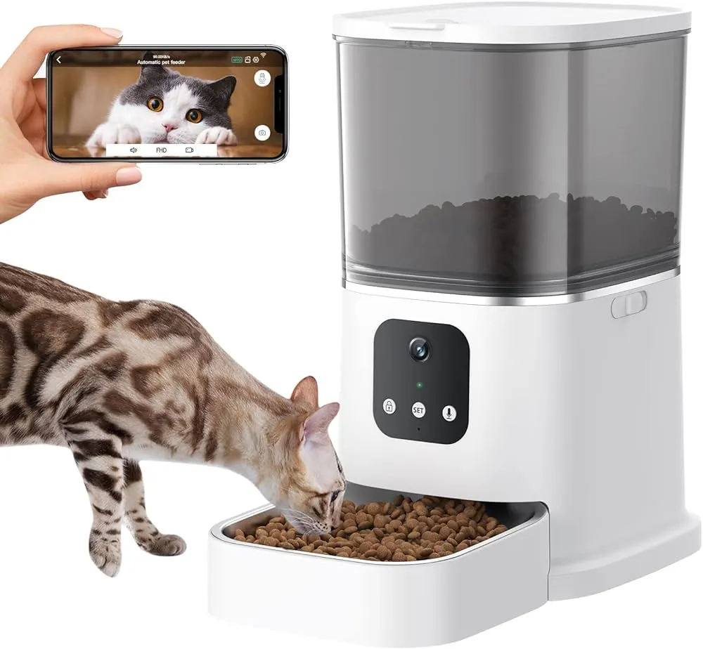 Alimentador Automático para Gatos con Cámara: La Revolución en la  Alimentación Felina –
